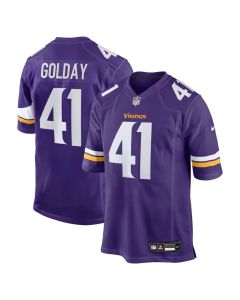 Youth Minnesota Vikings #41 Jake Golday Purple 2026 NFL Draft Game Jersey