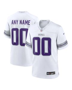 Youth Minnesota Vikings Nike White Alternate Game Custom Jersey (White)