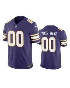 Youth Minnesota Vikings Purple Vapor F.U.S.E. Untouchable Limited Custom Jersey (Purple)