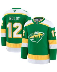 Youth Minnesota Wild #12 Matt Boldy Green 2024-25 Alternate Stitched Hockey Jersey