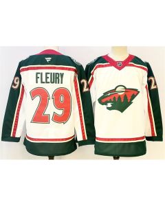 Youth Minnesota Wild #29 Marc-Andre Fleury White 2025 25th Anniversary Stitched Hockey Jersey