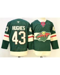 Youth Minnesota Wild #43 Hunter Haight Green 2024-25 Home Stitched Hockey Jersey