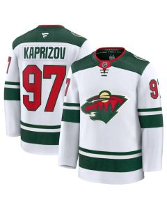 Youth Minnesota Wild #97 Kirill Kaprizov White 2024-25 Away Stitched Hockey Jersey