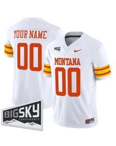 Youth Montana Grizzlies White 1995 Throwback Vapor F.U.S.E. Limited Custom Jersey (White)