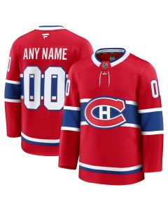 Youth Montreal Canadiens Custom Red Home Jersey