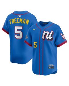 Youth National League #5 Freddie Freeman Blue 2025 All-Star Edition Limited Player Jersey