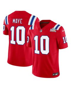 Youth New England Patriots #10 Drake Maye Red F.U.S.E. Vapor Limited Stitched Football Jersey