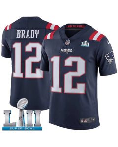 Youth New England Patriots #12 Tom Brady Navy Vapor Untouchable Limited Stitched NFL Jersey
