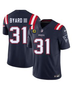 Youth New England Patriots #31 Kevin Byard III Navy 2026 4-Star C Pach Vapor F.U.S.E. Limited Jersey
