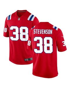 Youth New England Patriots #38 Rhamondre Stevenson Red Game Player Jersey (Red)