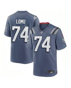 Youth New England Patriots #74 Caleb Lomu Blue 2026 NFL Draft Rivalries Collection Game Jersey (Blue)