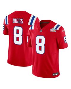 Youth New England Patriots #8 Stefon Diggs Red F.U.S.E. Vapor Limited Stitched Football Jersey (Red)