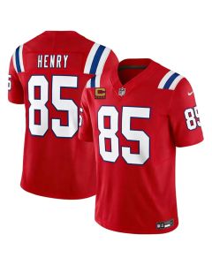 Youth New England Patriots #85 Hunter Henry Red 2026 4-Star C Pach Vapor F.U.S.E. Limited Jersey (Red)