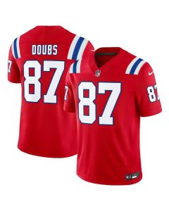 Youth New England Patriots #87 Romeo Doubs Red Vapor F.U.S.E. Limited Jersey