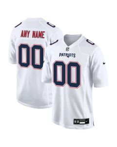 Youth New England Patriots Tundra White Fashion Game Custom Jersey