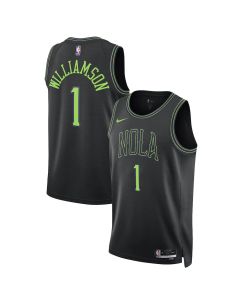 Youth New Orleans Pelicans #1 Pelicans Zion Williamson Nike Black 2025/26 Swingman City Edition Jersey