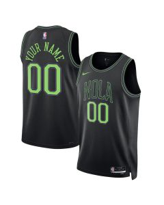 Youth New Orleans Pelicans Nike Black 2025/26 City Edition Swingman Custom Jersey (Black)