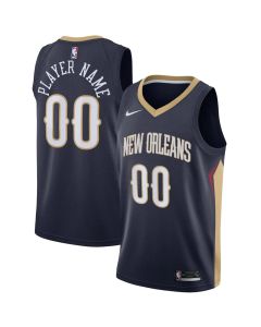 Youth New Orleans Pelicans Nike Navy Swingman Icon Edition Custom Jersey