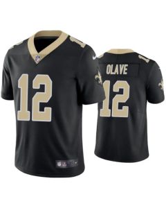 Youth New Orleans Saints #12 Chris Olave Black Vapor Untouchable Limited Stitched Jersey