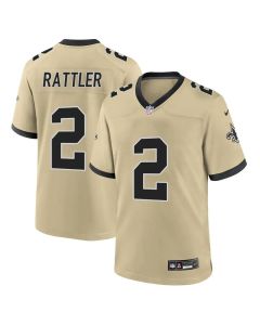 Youth New Orleans Saints #2 Spencer Rattler Gold Game Jersey (Gold)