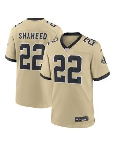 Youth New Orleans Saints #22 Rashid Shaheed Gold Gameday Golds Alternate Game Player Jersey (Gold)