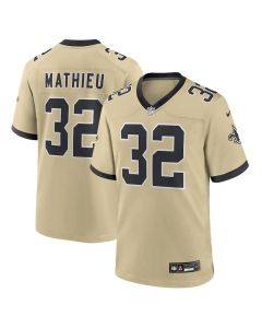 Youth New Orleans Saints #32 Tyrann Mathieu Gold Gameday Golds Alternate Game Player Jersey