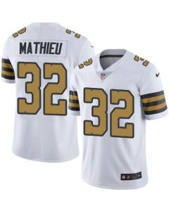 Youth New Orleans Saints #32 Tyrann Mathieu White Color Rush Limited Stitched Jersey