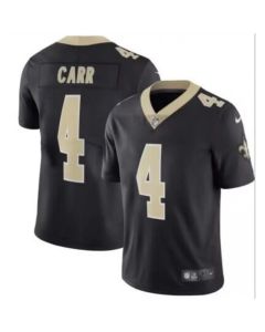 Youth New Orleans Saints #4 Derek Carr Black Limited Rush Stitched NFL Jersey