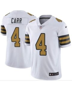 Youth New Orleans Saints #4 Derek Carr White Color Rush Limited Stitched Jersey