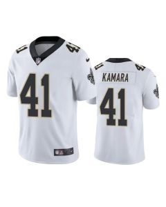 Youth New Orleans Saints #41 Alvin Kamara WhiteLimited Rush Stitched NFL Jersey
