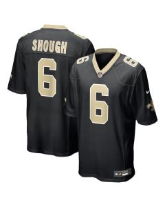Youth New Orleans Saints #6 Tyler Shough Black Game Jersey (Black)
