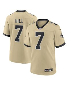 Youth New Orleans Saints #7 Taysom Hill Gold Gameday Golds Alternate Game Player Jersey (Gold)