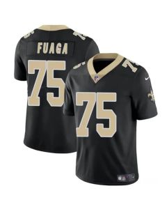 Youth New Orleans Saints #75 Taliese Fuaga Black 2024 Draft2024 Draft Vapor Limited Stitched Football Jersey