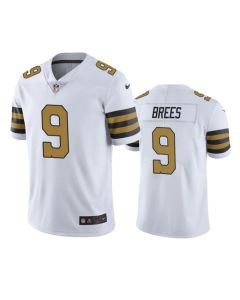 Youth New Orleans Saints #9 Drew Brees White Limited Rush Stitched NFL Jersey