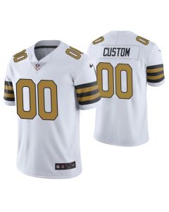 Youth New Orleans Saints ACTIVE PLAYER Custom White Color Rush Limited Stitched NFL Jersey