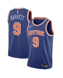 Youth New Yok Knicks #9 R.J. Barrett Blue Icon Edition Stitched Swingman Jersey