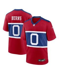 Youth New York Giants #0 Brian Burns Century Red Alternate Player Game Jersey