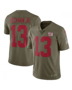Youth New York Giants #13 Odell Beckham Jr Olive Salute To Service Limited Stitched NFL Jersey