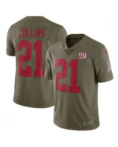 Youth New York Giants #21 Landon Collins Olive Salute To Service Limited Stitched NFL Jersey