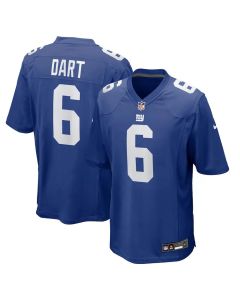 Youth New York Giants #6 Jaxson Dart Royal 2025 NFL Draft First Round Pick Game Jersey
