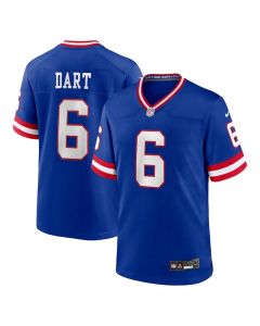 Youth New York Giants #6 Jaxson Dart Royal Alternate 2 Classic Game Jersey (Royal)