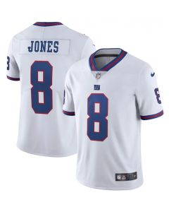 Youth New York Giants #8 Daniel Jones White Color Rush Limited Stitched NFL Jersey