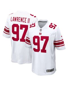 Youth New York Giants #97 Dexter Lawrence II White Game Player Jersey (White)