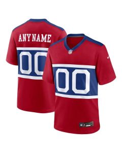 Youth New York Giants Century Red Alternate Game Custom Jersey (Red)