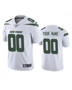 Youth New York Jets ACTIVE PLAYER Custom White Vapor Untouchable Limited Stitched Jersey