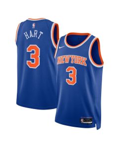 Youth New York Knicks #3 Josh Hart Nike Blue Swingman Icon Edition Jersey (Blue)