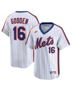 Youth New York Mets #16 Dwight Gooden White Cooperstown Collection Limited Jersey