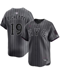 Youth New York Mets #19 Bo Bichette Gray City Connect Limited Jersey