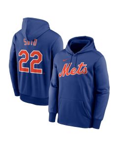 Youth New York Mets #22 Juan Soto Royal Name & Number Pullover Hoodie