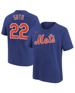 Youth New York Mets #22 Juan Soto Royal Name & Number T-Shirt (Royal)